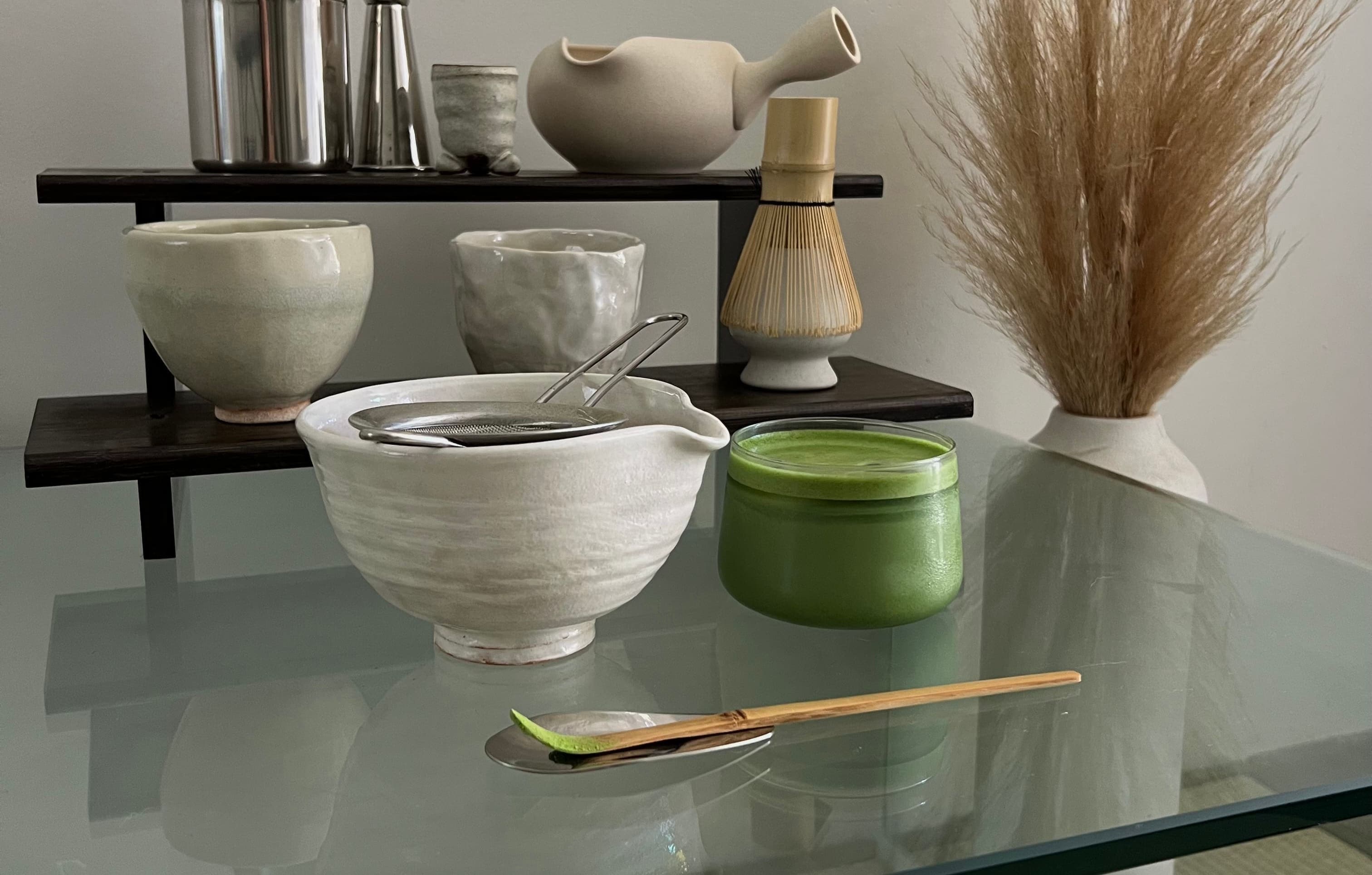Maison Yuzu mobile matcha cart serving matcha at a Los Angeles event